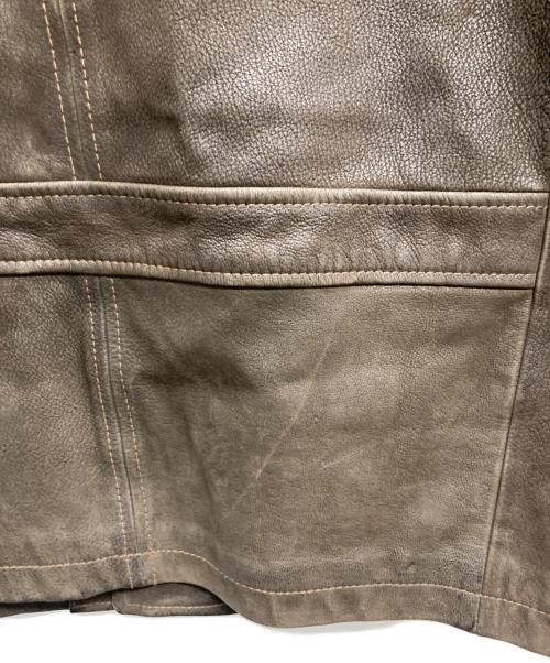 Eddie Bauer（エディーバウアー）Eddie Bauer (エディーバウアー) 90ｓレザー カーコート ブラウン サイズ:Sの古着・服飾アイテム