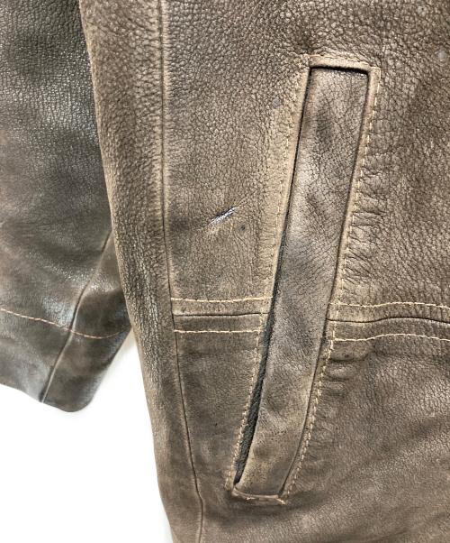 Eddie Bauer（エディーバウアー）Eddie Bauer (エディーバウアー) 90ｓレザー カーコート ブラウン サイズ:Sの古着・服飾アイテム