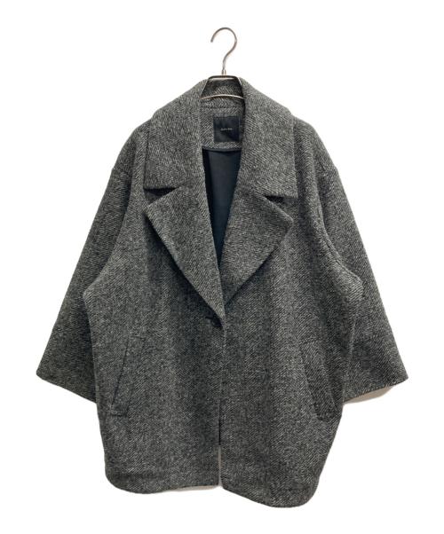 Spick and Span（スピック＆スパン）Spick and Span (スピックアンドスパン) Wスライバーヘリンボーンミドルコート グレー サイズ:36の古着・服飾アイテム