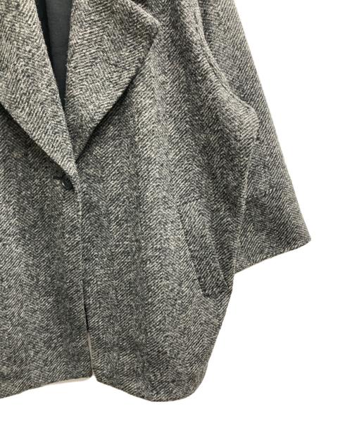 Spick and Span（スピック＆スパン）Spick and Span (スピックアンドスパン) Wスライバーヘリンボーンミドルコート グレー サイズ:36の古着・服飾アイテム