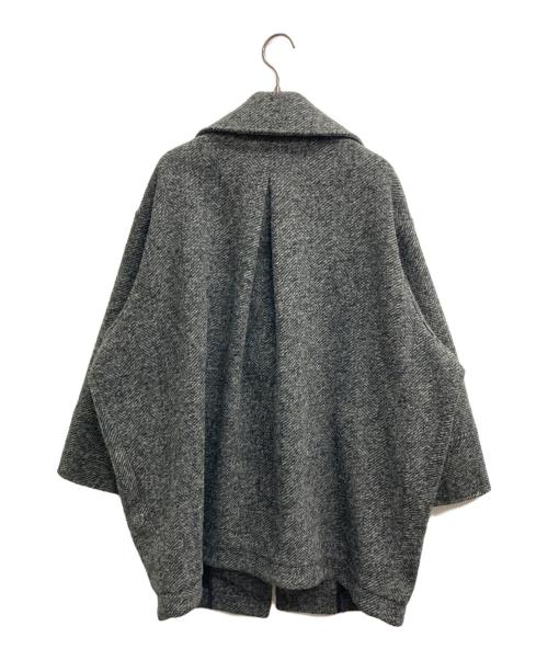 Spick and Span（スピック＆スパン）Spick and Span (スピックアンドスパン) Wスライバーヘリンボーンミドルコート グレー サイズ:36の古着・服飾アイテム