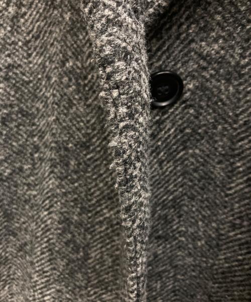 Spick and Span（スピック＆スパン）Spick and Span (スピックアンドスパン) Wスライバーヘリンボーンミドルコート グレー サイズ:36の古着・服飾アイテム