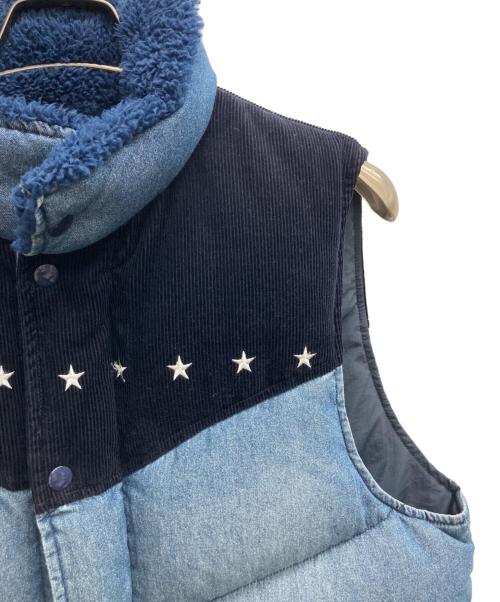 RHC Ron Herman（アールエイチシー ロンハーマン）RHC Ron Herman (アールエイチシー ロンハーマン) MARBLES (マーブルズ) SURT (サート) ダウンベスト ネイビー サイズ:Lの古着・服飾アイテム