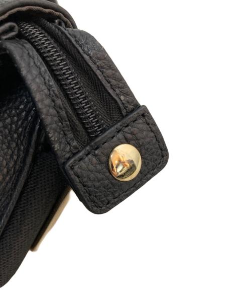 ear PAPILLONNER（イアパピヨネ）ear PAPILLONNER (イアパピヨネ) ワイドテープボディバッグ ブラックの古着・服飾アイテム