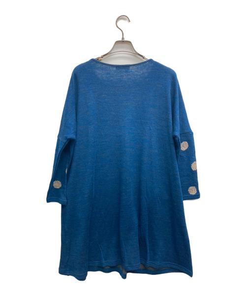 根々（ネネ）根々 (ネネ) ニットワンピース ブルー サイズ:表記無し（実寸サイズをご確認ください）の古着・服飾アイテム