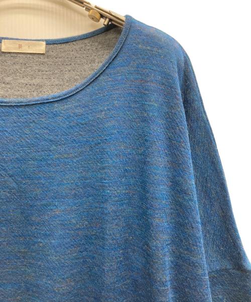 根々（ネネ）根々 (ネネ) ニットワンピース ブルー サイズ:表記無し（実寸サイズをご確認ください）の古着・服飾アイテム