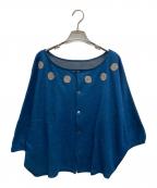 根々ネネ）の古着「ニットカーディガン」｜ブルー