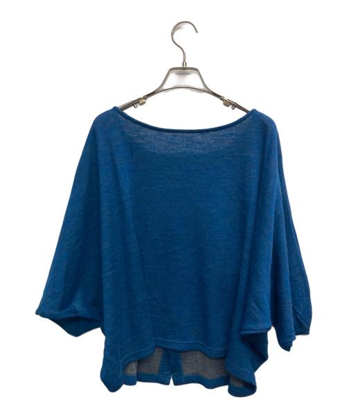 根々（ネネ）根々 (ネネ) ニットカーディガン ブルー サイズ:不明（実寸サイズをご参照ください）の古着・服飾アイテム