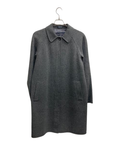 Burberry's（バーバリー）Burberry's (バーバリーズ) カシミヤ混ウールステンカラーコート グレー サイズ:38の古着・服飾アイテム