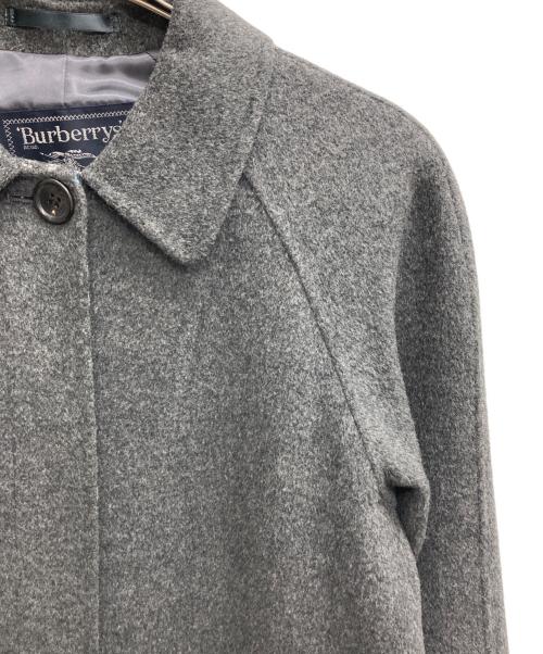 Burberry's（バーバリー）Burberry's (バーバリーズ) カシミヤ混ウールステンカラーコート グレー サイズ:38の古着・服飾アイテム