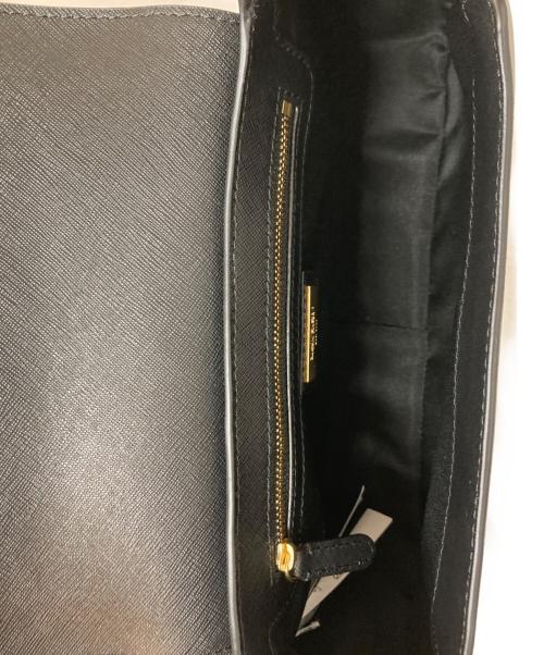 LAUREN RALPH LAUREN（ローレンラルフローレン）LAUREN RALPH LAUREN (ローレンラルフローレン) クロスハッチ ミディアム Schylar ショルダー バッグ ブラックの古着・服飾アイテム
