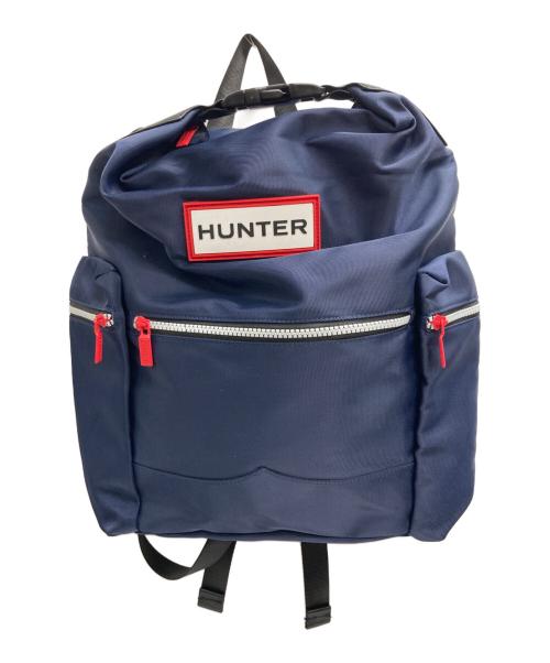HUNTER（ハンター）HUNTER (ハンター) サイドファスナーポケット オリジナルバックパック ネイビーの古着・服飾アイテム
