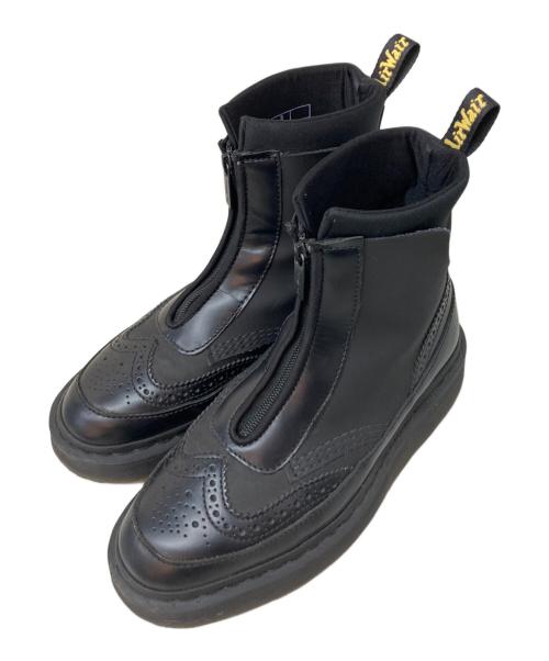Dr.Martens（ドクターマーチン）Dr.Martens (ドクターマーチン) JEMISON フロントジップブーツ ブラック サイズ:UK5の古着・服飾アイテム