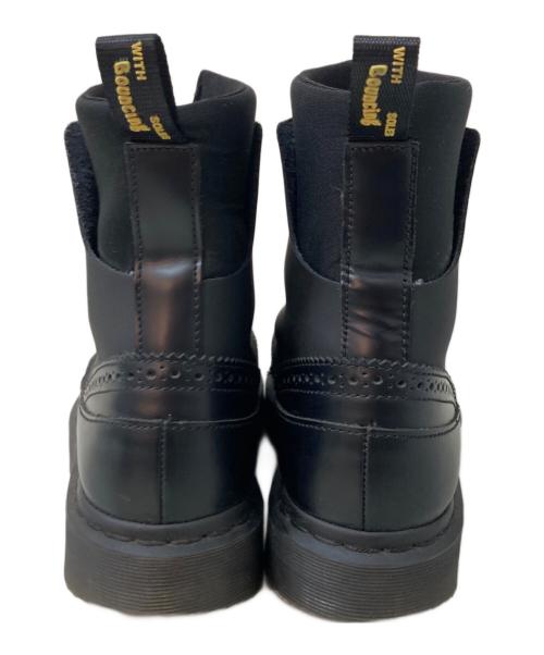 Dr.Martens（ドクターマーチン）Dr.Martens (ドクターマーチン) JEMISON フロントジップブーツ ブラック サイズ:UK5の古着・服飾アイテム