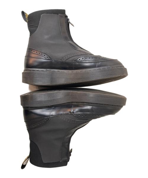 Dr.Martens（ドクターマーチン）Dr.Martens (ドクターマーチン) JEMISON フロントジップブーツ ブラック サイズ:UK5の古着・服飾アイテム