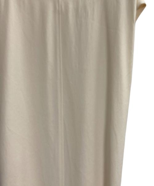 allureville（アルアバイル）allureville (アルアバイル) フルダルアセテートウエストツイストワンピース アイボリー サイズ:1の古着・服飾アイテム