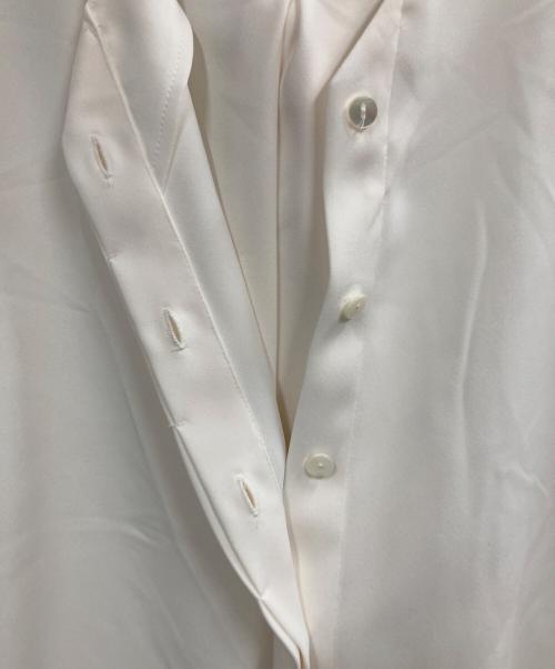SOEJU（ソージュ）SOEJU (ソージュ) サテンショートスリーブボウタイブラウス ホワイト サイズ:Mの古着・服飾アイテム
