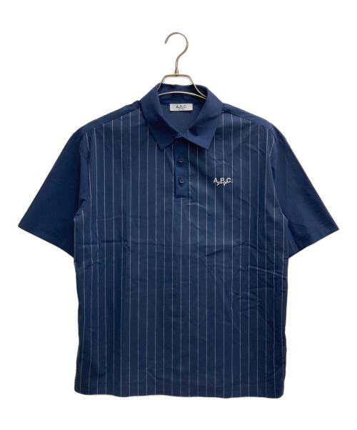 A.P.C. GOLF（アーペーセーゴルフ）A.P.C. GOLF (アーペーセーゴルフ) ポロシャツ ネイビー サイズ:Mの古着・服飾アイテム