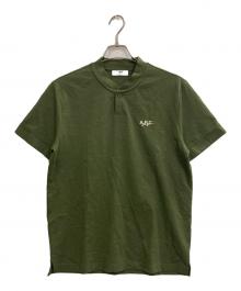 A.P.C. GOLF（アーペーセーゴルフ）の古着「ヘンリーネックカットソー」｜オリーブ