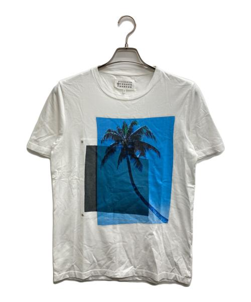 Maison Margiela（メゾンマルジェラ）Maison Margiela (メゾンマルジェラ) Olivetree Cotton Print T Shirt ホワイト サイズ:46の古着・服飾アイテム
