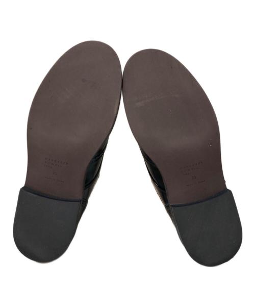 MARGARET HOWELL idea（マーガレット ハウエル アイディア）MARGARET HOWELL idea (マーガレット ハウエル アイディア) メダリオンダブルモンスクトラップシューズ ブラック サイズ:23cmの古着・服飾アイテム