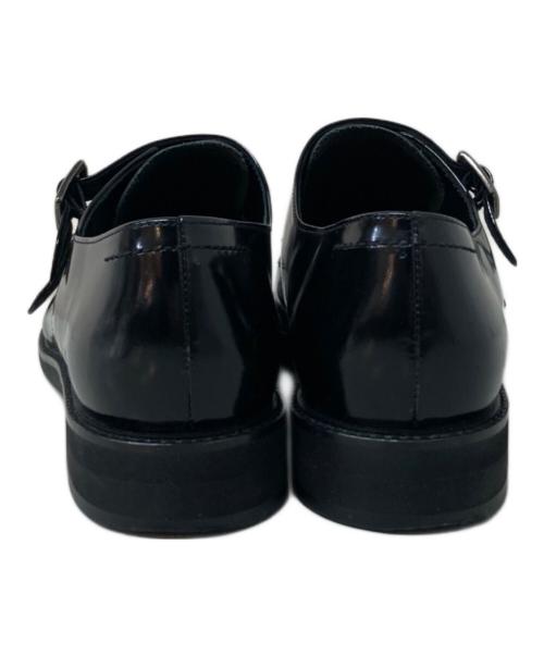 MARGARET HOWELL idea（マーガレット ハウエル アイディア）MARGARET HOWELL idea (マーガレット ハウエル アイディア) ダブルモンクストラップシューズ ブラック サイズ:23cmの古着・服飾アイテム