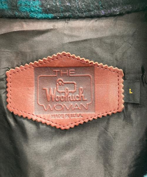 WOOLRICH（ウールリッチ）WOOLRICH (ウールリッチ) ネイティブ柄ステンカラーコート ブラック サイズ:Lの古着・服飾アイテム