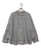 HUIS.ハウス）の古着「ギザコットンブロードワイドブラウス」｜スカイブルー