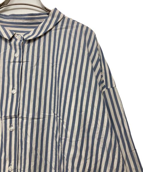 HUIS.（ハウス）HUIS. (ハウス) ギザコットンブロードワイドブラウス スカイブルー サイズ:Freeの古着・服飾アイテム