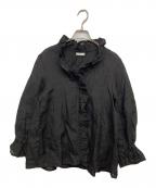 fog linen workフォグリネンワーク）の古着「シャツブラウス」｜ブラック