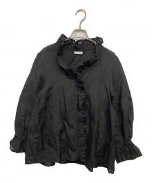 fog linen work（フォグリネンワーク）の古着「シャツブラウス」｜ブラック