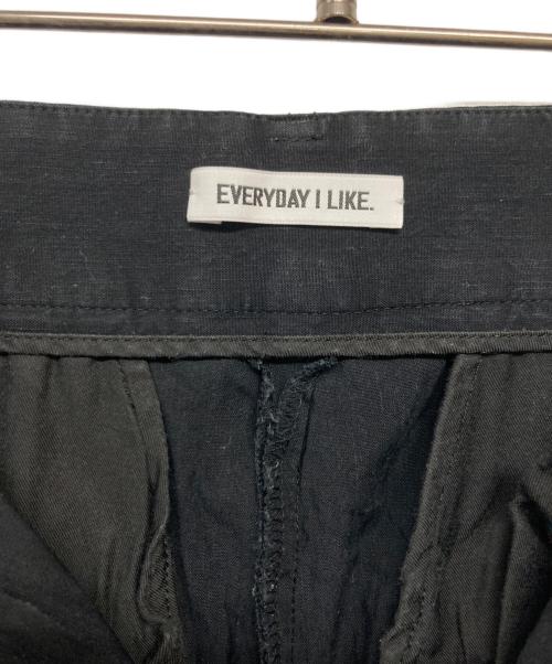 EVERYDAY I LIKE.（エヴリデイ アイ ライク）EVERYDAY I LIKE. (エヴリデイ アイ ライク) Li/Ny Modern Wideパンツ ブラック サイズ:36の古着・服飾アイテム