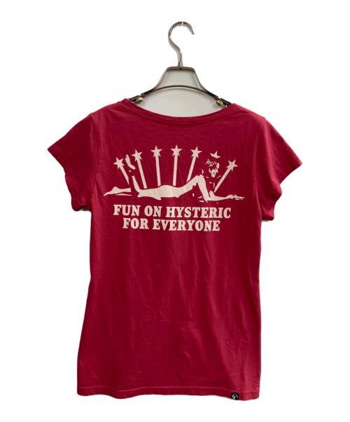 Hysteric Glamour（ヒステリックグラマー）Hysteric Glamour (ヒステリックグラマー) ヒスガールプリントＴシャツ ピンク サイズ:Freeの古着・服飾アイテム