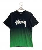 stussyステューシー）の古着「プリントTシャツ」｜ブラック