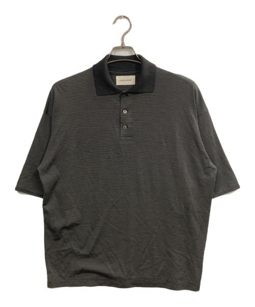 MARKAWARE（マーカウェア）MARKAWARE (マーカウェア) SUPER 160's WOOL WASHABLE KNIT SHORT SLEEVE POLO ブラック サイズ:2の古着・服飾アイテム