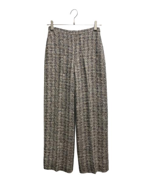 theory（セオリー）theory (セオリー) ツイードワイドパンツ ベージュ サイズ:00の古着・服飾アイテム