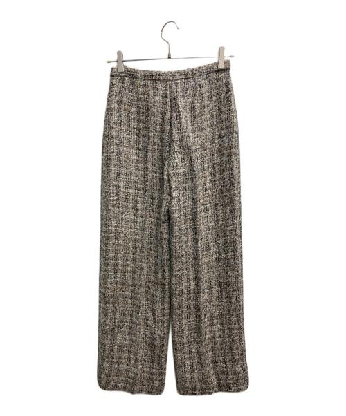 theory（セオリー）theory (セオリー) ツイードワイドパンツ ベージュ サイズ:00の古着・服飾アイテム