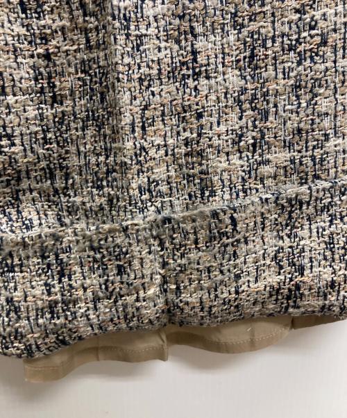 theory（セオリー）theory (セオリー) ツイードワイドパンツ ベージュ サイズ:00の古着・服飾アイテム