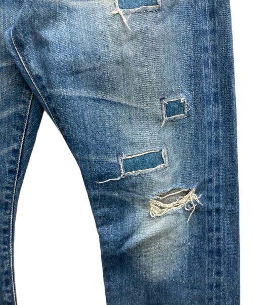 Hysteric Glamour（ヒステリックグラマー）Hysteric Glamour (ヒステリックグラマー) SP加工スタッズ小窓デニムパンツ インディゴ サイズ:32の古着・服飾アイテム