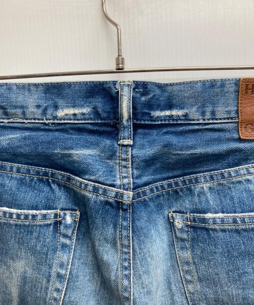 Hysteric Glamour（ヒステリックグラマー）Hysteric Glamour (ヒステリックグラマー) SP加工スタッズ小窓デニムパンツ インディゴ サイズ:32の古着・服飾アイテム