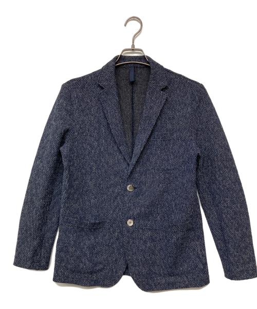 EPOCA UOMO（エポカ ウォモ）EPOCA UOMO (エポカ ウォモ) ストレッチメッシュジャケット インディゴ サイズ:46の古着・服飾アイテム