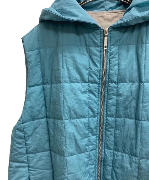 heliopole（エリオポール）heliopole (エリオポール) キルティングベスト ブルー サイズ:SIZE 36の古着・服飾アイテム