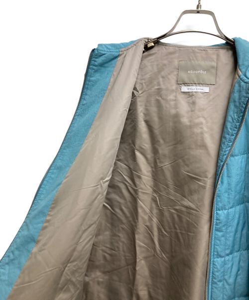 heliopole（エリオポール）heliopole (エリオポール) キルティングベスト ブルー サイズ:SIZE 36の古着・服飾アイテム