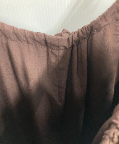 SHIPS any（シップスエニィ）SHIPS any (シップスエニィ) フラワー エンブロイダリー ギャザー サロペット ブラウン サイズ:Freeの古着・服飾アイテム