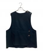 ENFOLDエンフォルド）の古着「ウールリバー ベスト」｜ブラック