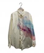 Lui'sルイス）の古着「マーブルシャツ」｜ホワイト