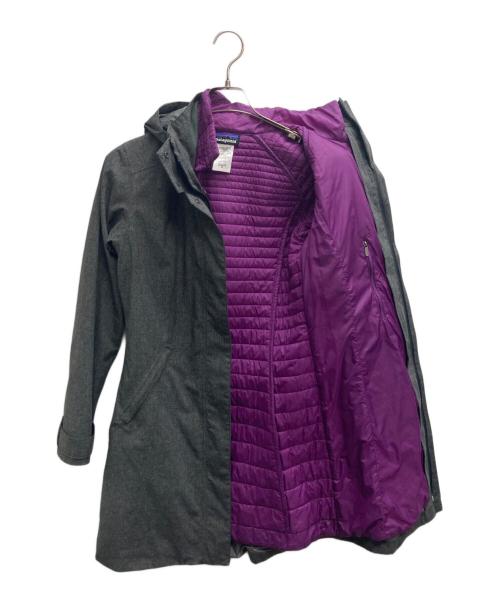 Patagonia（パタゴニア）Patagonia (パタゴニア) W's Vosque 3-in-1 Parka グレー×パープル サイズ:SIZE　XSの古着・服飾アイテム