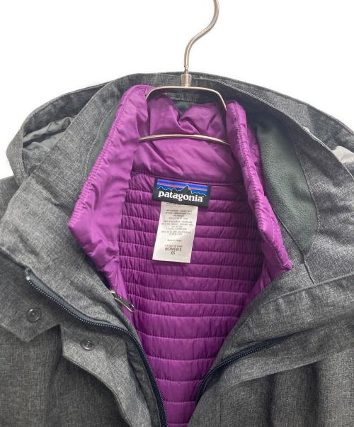 Patagonia（パタゴニア）Patagonia (パタゴニア) W's Vosque 3-in-1 Parka グレー×パープル サイズ:SIZE　XSの古着・服飾アイテム