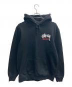 stussyステューシー）の古着「Basic Stussy Hoodie」｜ブラック