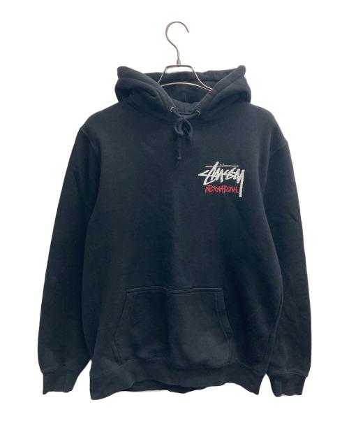 stussy（ステューシー）stussy (ステューシー) Basic Stussy Hoodie ブラック サイズ:Mの古着・服飾アイテム